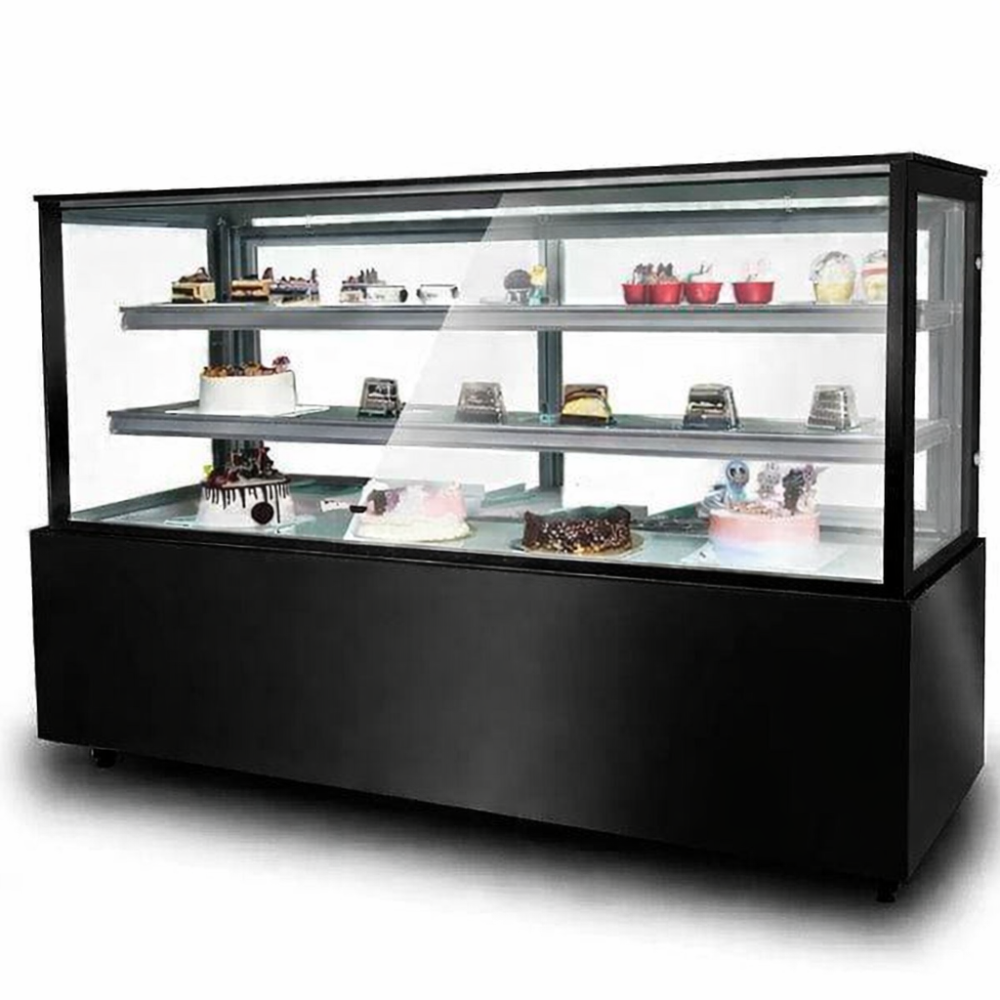 מקרר עוגות 150 ס"מ זכוכית ישרה