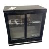 מקרר בר שחור 2 דלתות זכוכית פתיחה (לא הזזה)