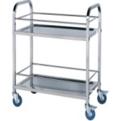 עגלת שירות מנירוסטה 2 קומות