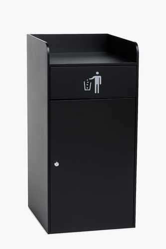 פח בורגר 180 ליטר שחור 590X580X1220 מ"מ