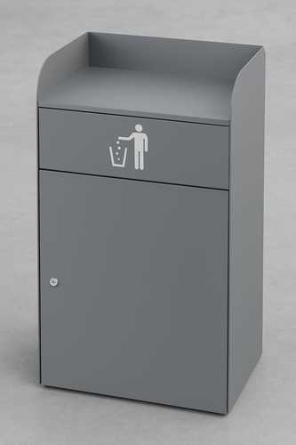 פח בורגר 180 ליטר אפור 590X580X1220 מ"מ