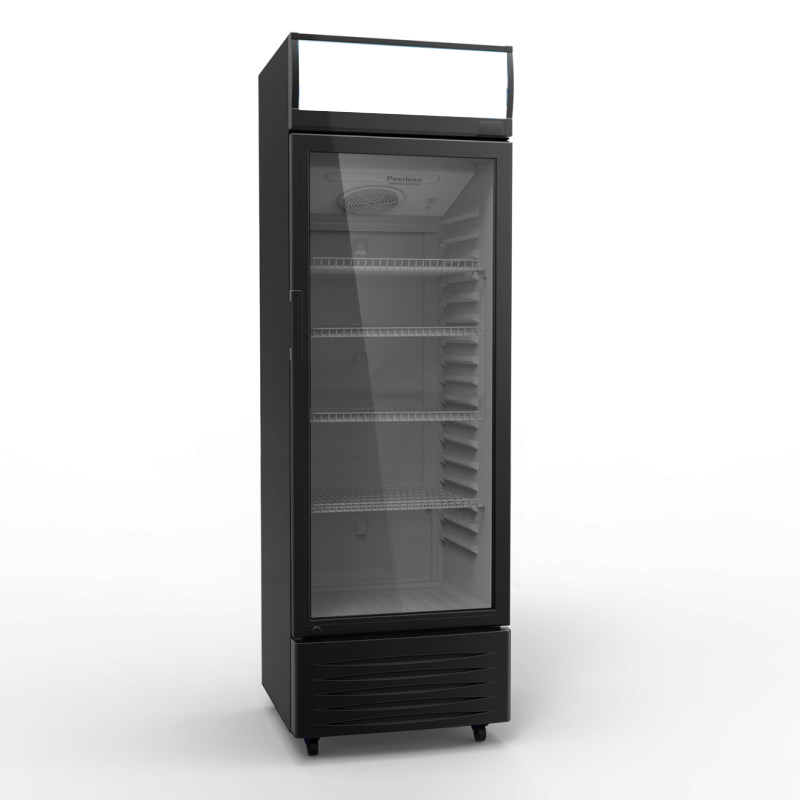 מקרר משקאות שחור 322 ליטר תעשייתי שקט