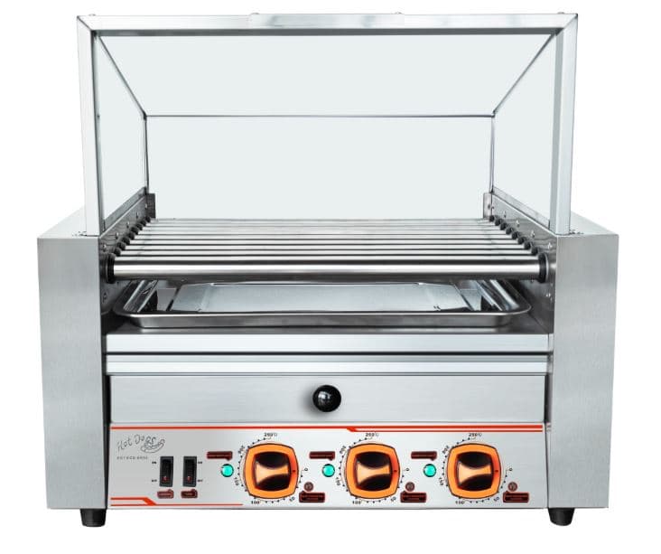 מכשיר לחימום נקניקיות Pro Line עם 9 גלילים - כולל מגירת חימום