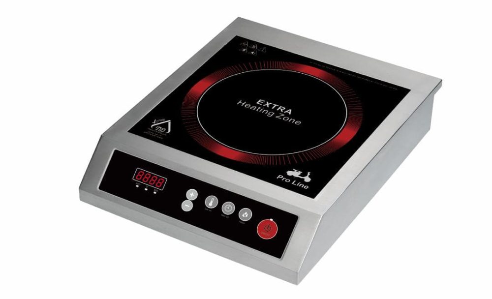 כיריים אינדוקציה תעשייתיות לזכוכית בגודל 32X32 לסירים גדולים