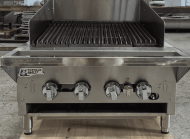 גריל גז מסחרי מבית Buffalo Grill ברוחב 61 ס"מ עם 4 מבערים