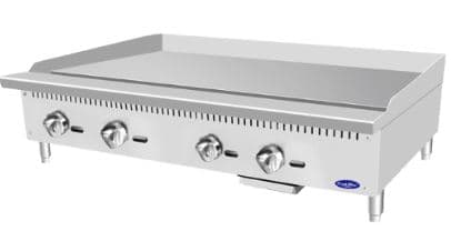 פלנצ'ה גז תעשייתית 4 מבערים בציפוי כרום HTH, רוחב 123 עומק 84 - דגם PLGD-120