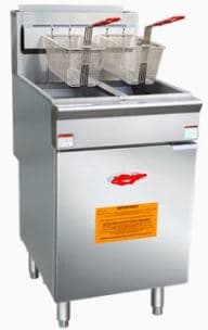 ציפסר גז בעל 4 מבערים ו-2 תאים נפרדים, 60000 BTU לכל תא עם קיבולת של 18+18 ליטר שמן - כולל אריזת קרטון - מק"ט PLFR-4/2
