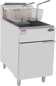 כיריים גז חמישה מבערים בהספק כולל של 150,000 BTU, מידות 54X77 ס"מ, נפח שמן 37 ליטר - דגם PLFR-5