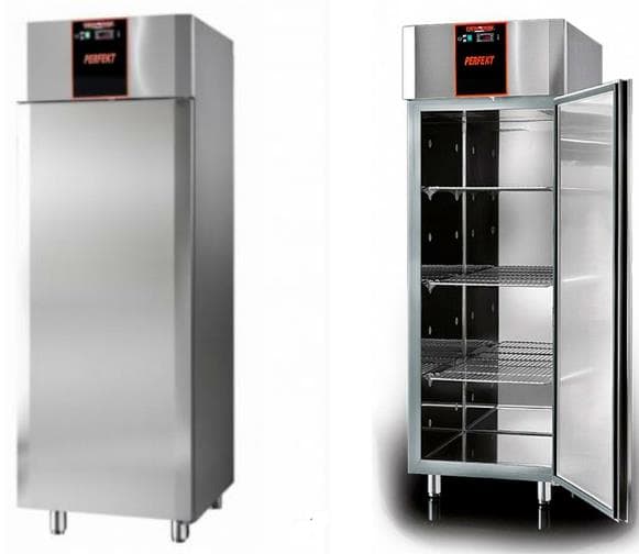 מקפיא אחסון מפלדת אל-חלד בנפח 700 ליטר עם דלת אחת, ייצור איטלקי