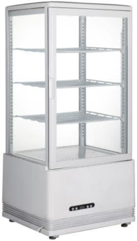 מקרר דלפקי לתצוגת עוגות בנפח 78 ליטר בצבע לבן