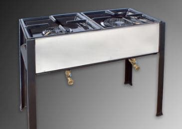 כיריים גז דו-ראשיים בגודל 100X50 ובגובה 75: כוללים אישור מכון התקנים. דגמי ראשים 106+108