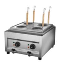 מתקן לפסטה עם ארבע סלסלות ופיקוד כפול קדמי, כולל ברז ריקון Pro Line