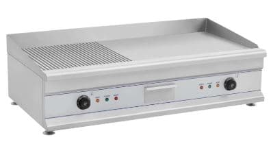 פלנגה כרום חצי פסים + שטוח 6000W תלת פאזי (1000D-2) 100X40 משטח עם שני טרמוסטטים