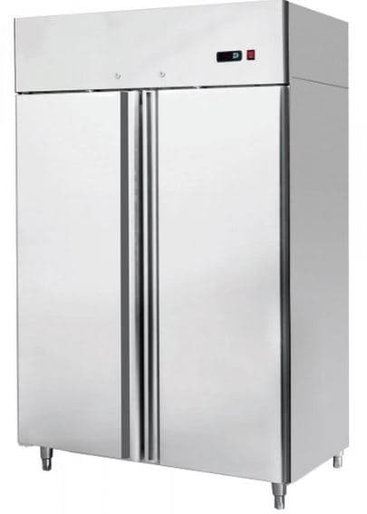 מקפיא אחסון מנירוסטה תעשייתי שתי דלתות כ 1400 ליטר 85X132 גובה 213