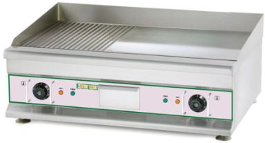 פלנגה כרום חצי פסים + שטוח 75X40, 5000W תלת פאזי (750D2) עם שני טרמוסטטים