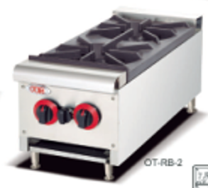 כיריים גז מקצועיים של Buffalo Grill עם שני מבערים במידות 31/78